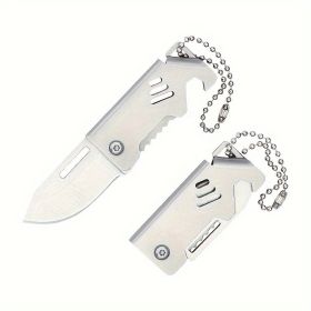 Small steel cannon mini knife: sharp and durable, compact and easy to carry and store, multi-functional design