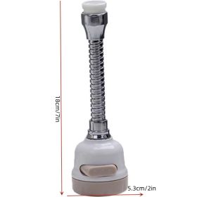 1pc Faucet Aerator; Moveable Flexible Tap Head Shower Diffuser; Rotatable Nozzle; Adjustable Booster Faucet; Kitchen Accessories (size: Long)